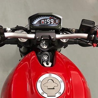 Medidor LCD Universal para motocicleta velocímetro 6 velocidades HD pantalla Digital odómetro tacómetro con Sensor accesorios (4)