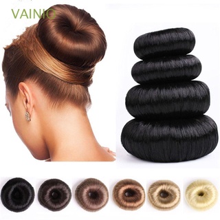 VAINIO Mujeres Hair Donut Shaper Moda Peinado Herramientas Anillo De Pelo Marrón Accesorios Beige Clip Elegante Negro Bun Maker