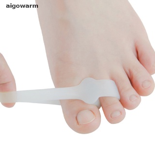 aigowarm 2 pzs separador de dedos de pies de silicona hallux valgus corrector para alivio del dolor co
