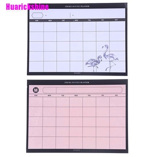 [Huarickshine] Planificador creativo simple de escritorio plan mensual mini cuadernos eficiencia