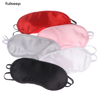 [fulseep] 1pc de seda para dormir máscara de ojos acolchado sombra cubierta de ojos parche máscara de dormir máscara de ojos trht