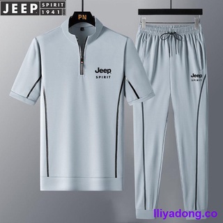 jeep jeep casual traje de los hombres s verano delgado de manga corta deportes t-shirt hombres s pantalones cortos más el tamaño de dos piezas traje