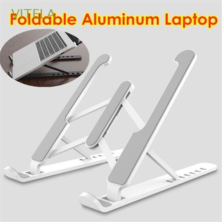 VITELA Adjustable Standing Desktop Bracket Holder Laptop Portable Notebook for Tablet Aluminum Foldable Rack/Multicolor (1)