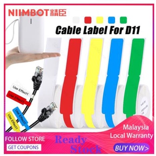 Etiqueta De Cable De Papel Para Niimbot D11 La Impresora Térmica Pegatina De Clasificación De Alambre Engomada Impermeable