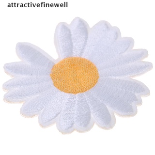 *dsfsbonga* 5pc sol flor margarita coser en/hierro en bordado parche diy ropa de manualidades apliques venta caliente
