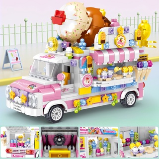 bloques de construcción/helado/carrete de postre/sushi/carrete infantil juguetes educativos/muebles decorativos