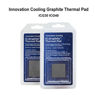 Innovación refrigeración grafito almohadilla térmica ICG30 ICG40 conductividad térmica 35W para CPU GPU tarjeta base tarjeta gráfica 30 X 30 mm
