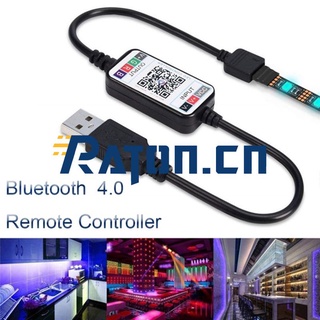 【pio】 Hot Mini Wireless 5-24V Smart Phone Control RGB LED Strip Light Controller USB Cable Bluetooth 4.0 【bch】