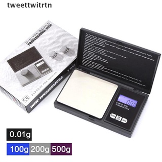Tweettwitrtn Mini balanza Digital electrónica Lcd 0.01g Para 500g/peso De bolsillo (Tweettwitrtn)