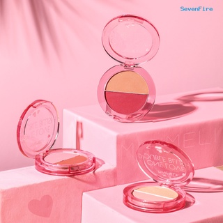 sevenfire 2 colores blusher rosa de larga duración blush crema check blush paleta decorar contorno facial