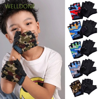 Welldone guantes De medio Dedo deportivos transpirables con Elástico antideslizante Para Ciclismo/Bicicleta
