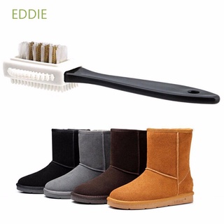 Eddie zapatos útiles cepillo zapatos botas de limpieza Nubuck Suede S forma * * cm plástico negro suave 3 lados/Multicolor
