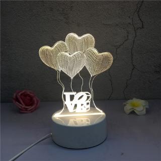 Lámpara LED 3D Creativa 3D Luces De Noche Novedad Ilusión 3D Mesa Para El Hogar Luz Decorativa (7)