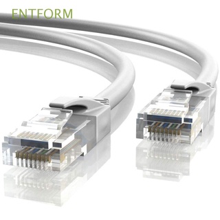 ENTFORM Home Office RJ45 Round CAT5e Ethernet Cable Laptop High Speed LAN Lead Cable UTP Patch Wire Double Shielding Network Cord/Multicolor