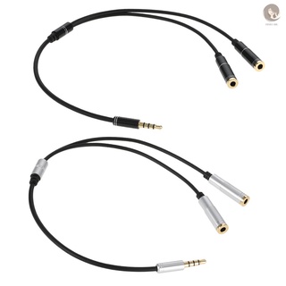 Enviado en 12 horas: Cable divisor de Audio de 3,5 mm AUX estéreo 1 macho a 2 hembra Cable de extensión de auriculares adaptador para teléfono inteligente Tablet PC portátil otros dispositivos de Audio de 3,5 mm plata [fi (4)