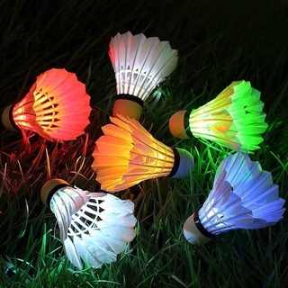 4 Pcs LED Badminton Shuttlecocks Lighting Birdies Shuttlecock Glowing Badminton for Outdoor Sports (7)