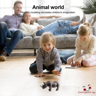 Sólido simulación modelo Animal adornos juguetes para niños vida silvestre mundo juguetes de niños (7)