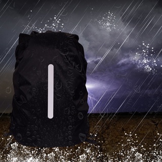 mochila cubierta de lluvia a prueba de polvo reflectante mochila cubierta para acampar (4)