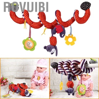 Rovuibi Bonito Colorido Infantil Bebê Atividade Pendurado Sino Chocalho Brinquedos Espiral Bed & Stroller Brinquedo Novo (9)