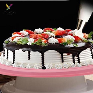 [yld] Base para tartas giratoria de plástico para decoración de tartas, plataforma antideslizante, soporte para tartas (2)