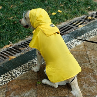 Ropa de verano para mascotas con capucha perro grande impermeable impermeable nuevo impermeable