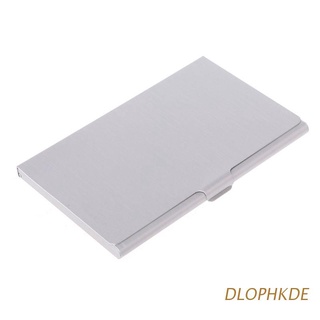 DLOPHKDE 1x Acero Inoxidable Nombre Comercial Tarjeta De Crédito Titular Caja De Metal Bolsillo