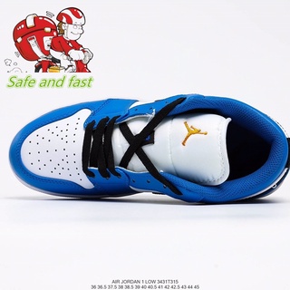 [sp] Air Jordan 1 bajo Nike Jordan Generation Low-cut Jordan Retro ocio deporte cultura baloncesto tenis correr tenis caminar tenis hombres zapatos de las mujeres zapatos de tenis de mesa cómodo pie azul