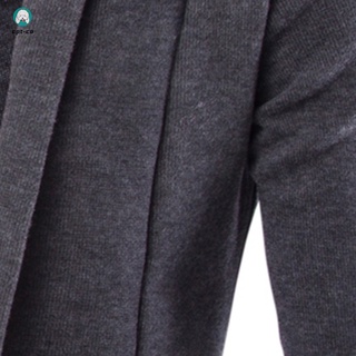 Mens Solid Blazer Cardigan Long Sleeve Casual Slim Fit Sweater Jacket Knit Coat (8)