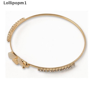 Lollipopm1 moda mujer joyería flor cristal chapado en oro Charm brazalete brazalete MY