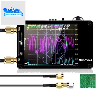 para nanovna vector network analyzer pantalla de prensa hf vhf uhf 50khz-900mhz analizador de antena cargable con rf demo kit