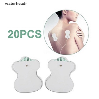 (waterheadr) 20 almohadillas de electrodo para tens acupuntura terapia digital masajeador caliente regalo en venta
