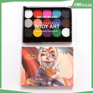 kit de pintura facial y corporal para niños set de 15 colores clásicos con plano y
