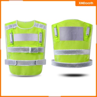 chaleco reflectante ajustable de seguridad para trabajadores en ejecución chaleco de trabajo de construcción