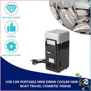 3 Color ABS 194*90*90mm Energy Saving and Eco-Friendly 5V 10W USB Car Portable Mini Drink Cooler Car Boat Travel Cosmetic Fridge