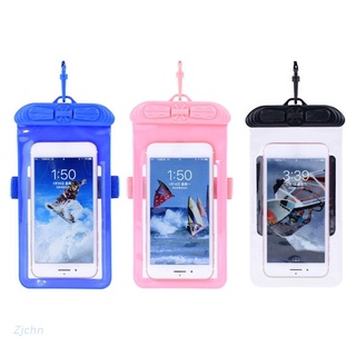 Zjchn Universal Waterproof Phone Case Waterproof Cellphone Pouch Underwater Dry Bag Black/ Blue/ Pink Dry Bags (1)