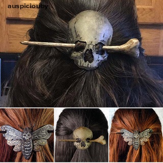 (auspiciouby) mujer cráneo pelo pin palo halloween fiesta cosplay props accesorios para el cabello en venta