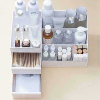 caja de almacenamiento de cosméticos de gran capacidad, organizador de cajón de maquillaje, joyería, contenedor de maquillaje, artículos de escritorio (5)