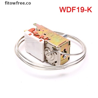 fitow 1pc refrigerador piezas wdf19-k refrigerador termostato 250v hogar metal temp free