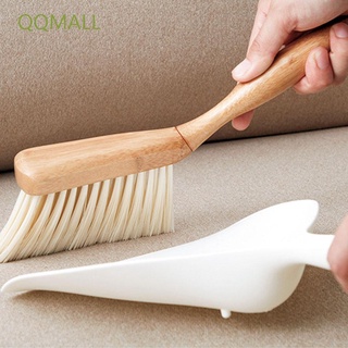 QQMALL Mini Cepillo De Limpieza Con Cuerda Dustpan Escoba Pala Conjunto De Polvo Pequeño Colgante Mango De Bambú Plástico Hogar Herramientas