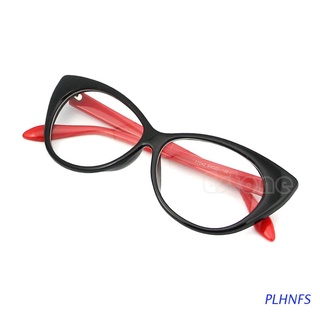 plhnfs lentes retro sexy para mujer/marco de ojos de gato/lentes transparentes para mujer