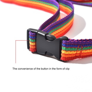 Rainbow Color Tent Storage Strap with 13 Loops Polyster Camping Clothesline Accessories for Picnic Hiking with a Bag (7)
