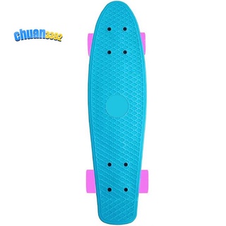 Mini 22-Inch Skateboard, Suitable for Beginners or Professionals with High Rebound PU Wheels