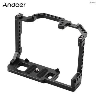 Andoer - jaula para cámara, aleación de aluminio, con tornillo de 1/4 pulgadas, Compatible con Canon EOS 90D/80D/70D cámara DSLR
