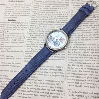 reloj vintage de mezclilla para hombres y mujeres estudiantes mesa pareja