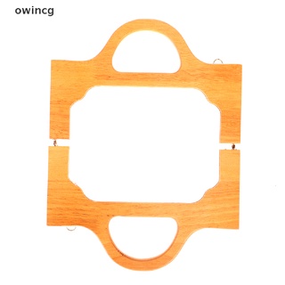 owincg bolsa de madera bolso marco hecho a mano bolsa de piezas cierre hebillas asas cadena co