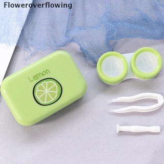 fofi mini funda de lentes de contacto con kit de espejo de viaje conveniente llevar lente de contacto caso caliente