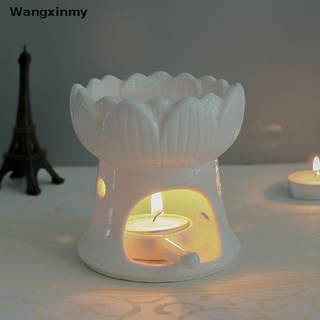 [wangxinmy] Ceramic Lotus Candle Aromatherapy Burner Essential Oil Burner Oil Lamp Hot Sale