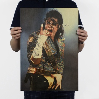 Poster De Parede Para Memória Michael Jackson Movie Poster Poster Retro Kraft Cartazes