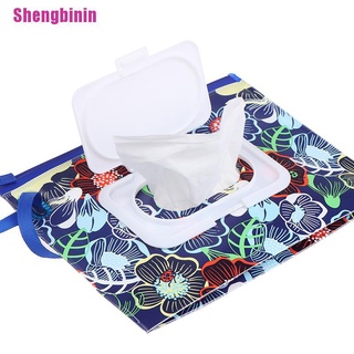 [Shengbinin] toallitas húmedas caja de limpieza bolsa de almacenamiento fácil de llevar EVA contenedor de pañuelos 18*14 cm