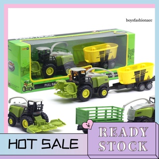 Bbe--1/55 Diecast Farm Truck Tractor fricción coche modelo niños juguete educativo